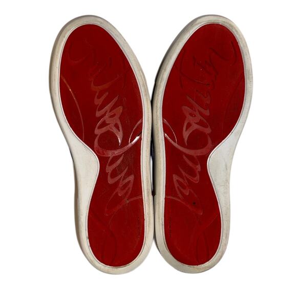 Christian Louboutin Masteral Tissima Suede Multicolor Fashion Sneaker Size 40.5 - Picture 8 of 16